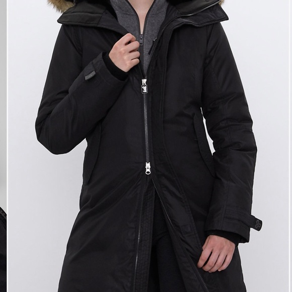 TNA Mid-length down parka jacket - Picture 1 of 2